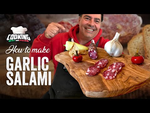 How to MAKE ITALIAN GARLIC SALAMI at home using basic ingredients!