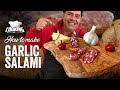 How To MAKE ITALIAN GARLIC SALAMI At Home Using Basic Ingredients