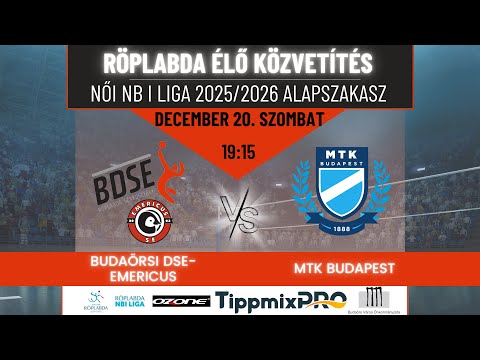 BDSE-Emericus - MTK Budapest | Női NB I Liga