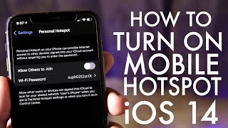 How To Turn On Mobile Hotspot On iOS 14!