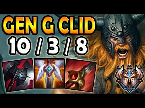 OLAF Jungle vs TRUNDLE [ Gen G Clid ] Lol Challenger Korea