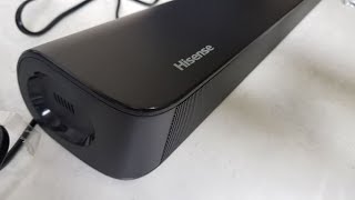 Hisense soundbar unbox and test HS212F