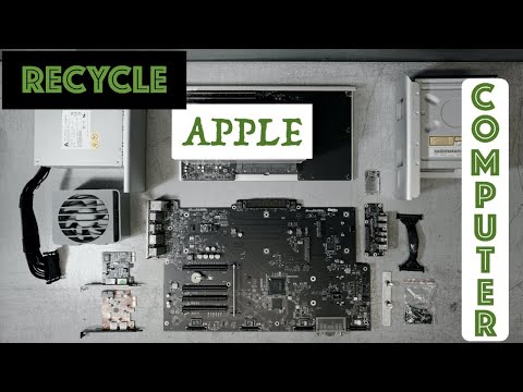 RECYCLE AN APPLE COMPUTER AT AN EWASTE CENTER | SCRAPPING APPLE MAC PRO A1289 ELECTRONIC RECYCLING