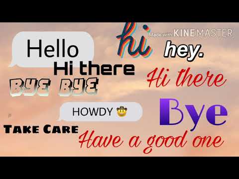 10 Ways to Say Hello & Goodbye English Phrases for Conversation For Beginners Learn English Greeting
