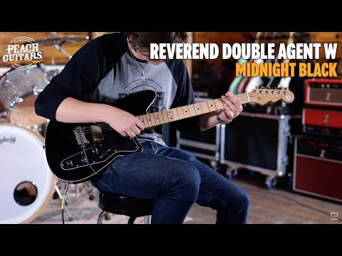 Reverend Bolt-On Series | Double Agent W - Midnight Black - Maple image 10