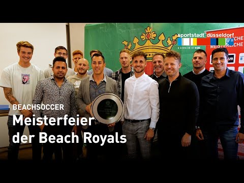 Endlich deutscher Meister im Beachsoccer: Die Beach Royals luden ein zur Meisterfeier!