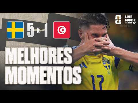 Suécia 5-1 Tunísia (WC 2026)