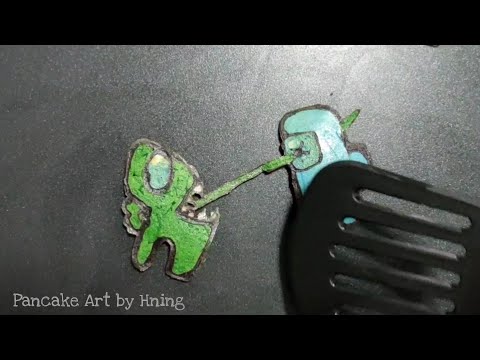 Among Us  Pancake Art - Imposter ,Die, Player