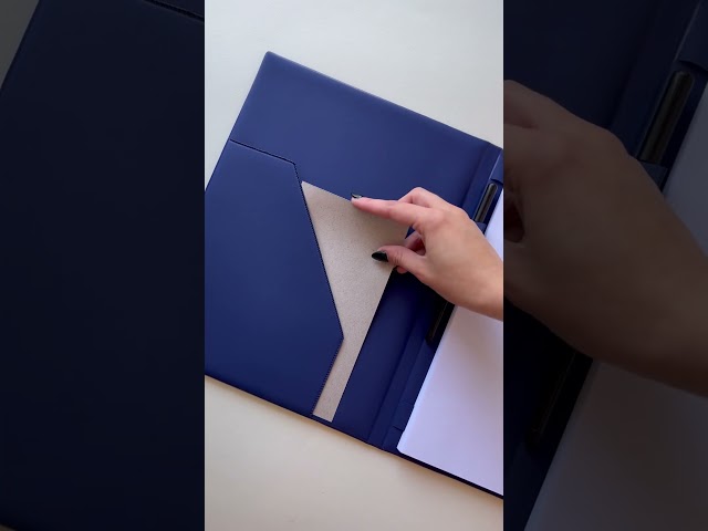 Vídeo relacionado con Carpeta archivadora A4 para personales, ejecutivos, profesionales, carpeta de presentación de negocios, color azul