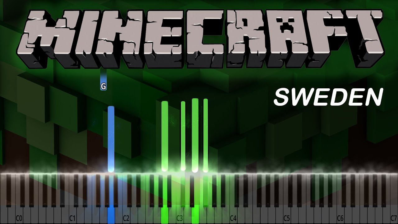 C418 - Sweden - Minecraft Volume Alpha Piano Tutorial