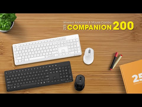 Zebronics Zeb Companion 200 Wireless Keyboard Mouse Combo