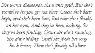 Mac Miller - Diamonds and Gold Lyrics on Screen