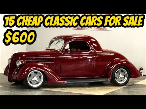 15 Classic Cars from the 1940s to 1970s You Can Buy for $600 to $69,000!
