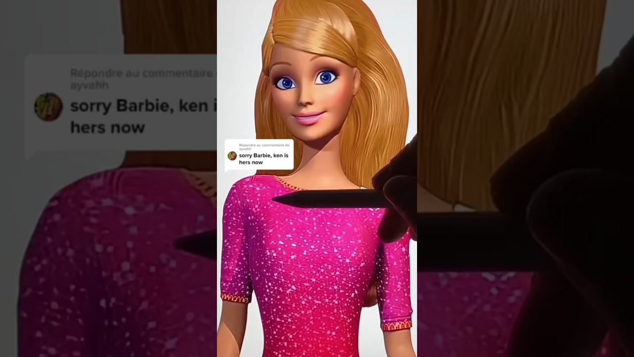 Barbie’s transformation #barbie #art #shorts