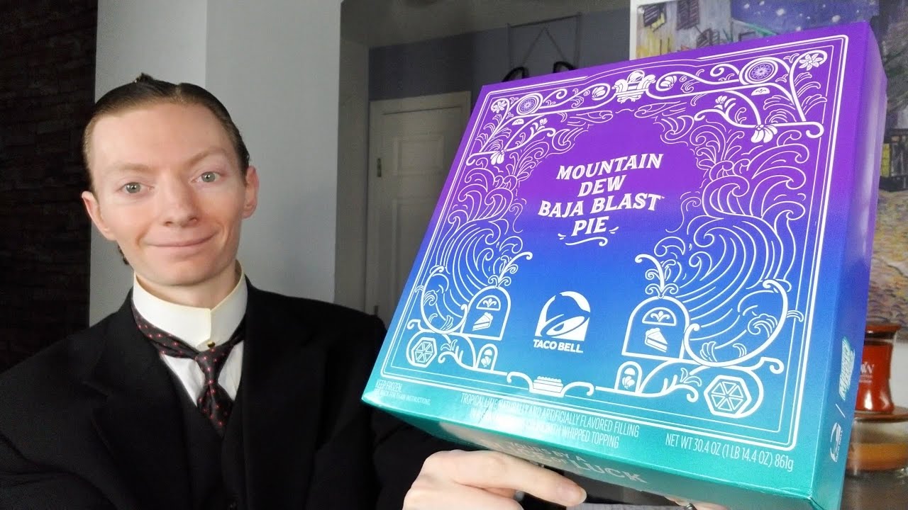 Taco Bell's NEW Baja Blast Pie Review!