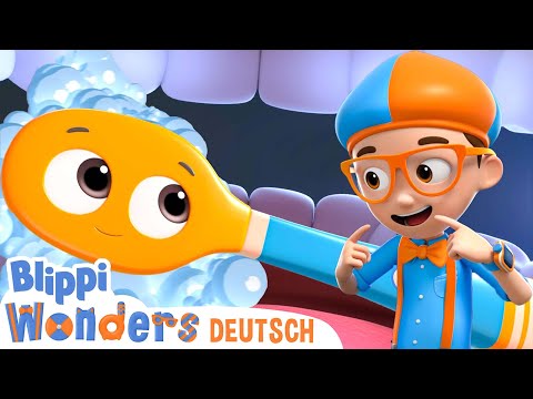 Die Zahnbürste - Lerne Zähne putzen - Die Entdeckungen von Blippi | Abenteuer und Videos für Kinder
