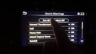 Turn Off Annoying Sirius XM Weather Alerts in your Nissan vehicle.