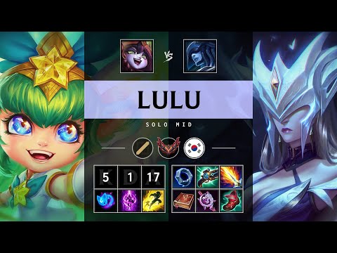 Lulu Mid vs Lissandra: Killing spree - KR Grandmaster Patch 14.23