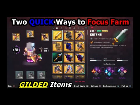 Two Quick Ways to Farm Ancient Hunt Gilded Gear (Detailed in Desc.) - Minecraft Dungeons