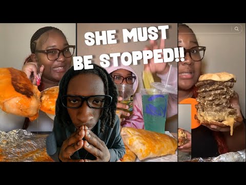 SHE MIGHT BE TOO FAR DEEP IN HER GLUTTONY