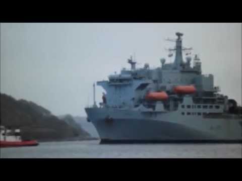 RFA Argus - Welcome Home to Falmouth! Louise Jones