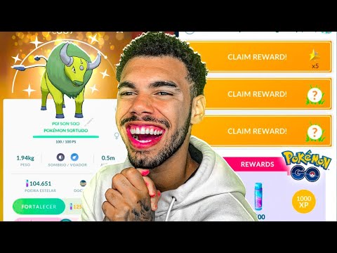 TODAS AS MISSÕES DE UMA VEZ ATRÁS DO SHINY TAUROS - POKEMON GO | Cris |