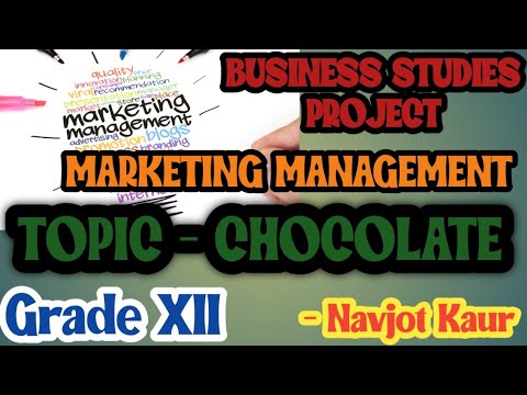 PROJECT OF BUSINESS STUDIES TOPIC -MARKETING MANAGEMENT | GRADE-12 | MADE BY MY STUDENT NAVJOT KAUR