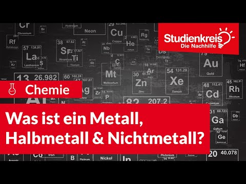 Was ist ein Metall, Halbmetall & Nichtmetall? | Chemie verstehen mit dem Studienkreis