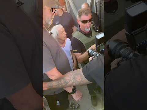 Angus Young's Insane Security Team #angusyoung