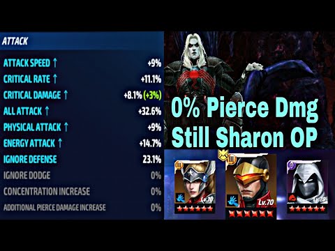 0% Pierce Damage | Sharon Clear Knull With Normal Build - Marvel Future Fight