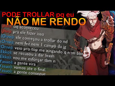 CAIU TROLL no TIME, MAS EU SABIA QUE DAVA PARA GANHAR! jogo explicativo de Yasuo mid #8 - vs Zoe