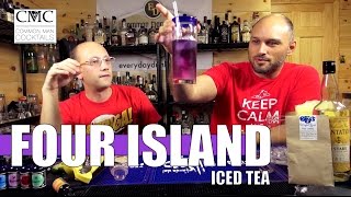 Four Island Iced Tea, with Bluechai Blue Tea