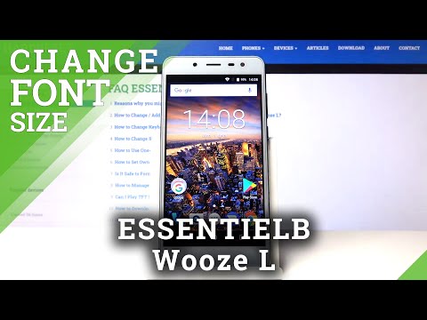 ESSENTIELB Wooze L and Display Customization - Font Size