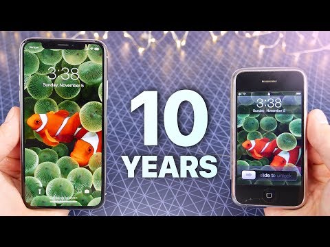 iPhone X vs First iPhone! 10 Year Comparison Video