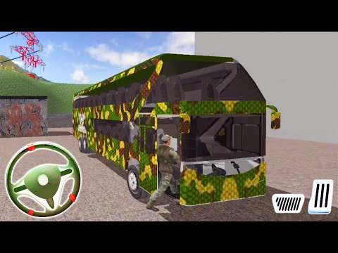 US Army Bus Coach Driving Simulator – Soldier Military Duty Transporter Drive #6 – Android Gameplay
