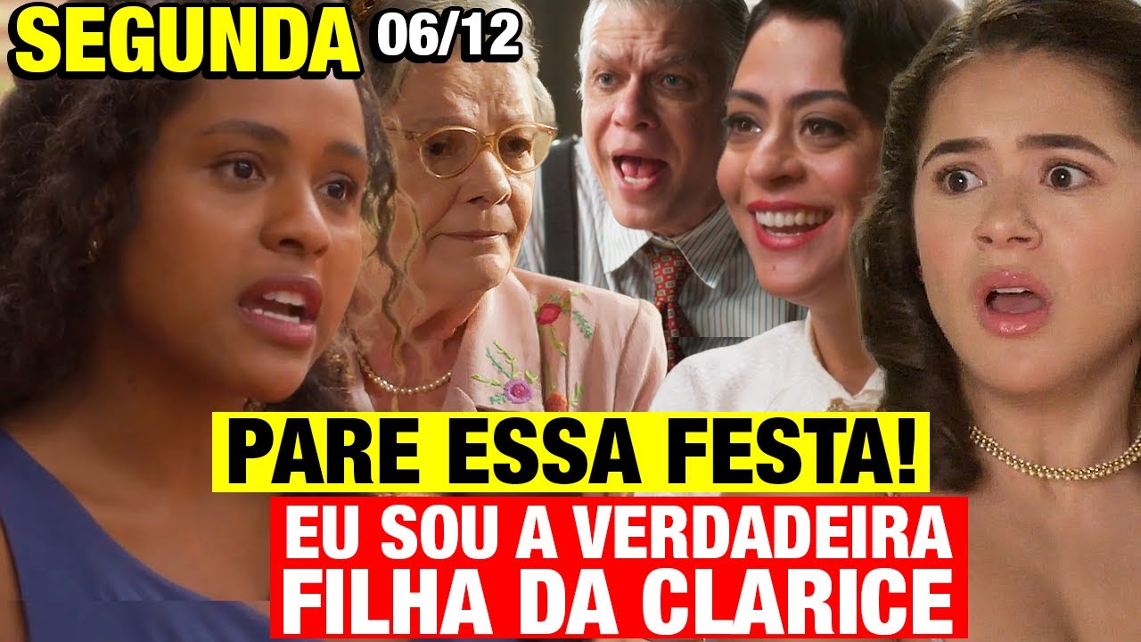GAROTA DO MOMENTO -  Resumo do Capítulo 06/01 SEGUNDA - Beatriz PARA FESTA e revela que é filha...