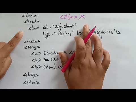 external css in html | Web Technology | Lec 15 | Bhanu Priya