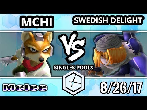 Shine 2017 SSBM - UCSB | MCHI (Fox) vs RNG | Swedish Delight (Sheik) - Smash Melee Pools