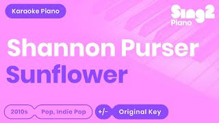 Sunflower (Piano Karaoke Instrumental) Shannon Purser