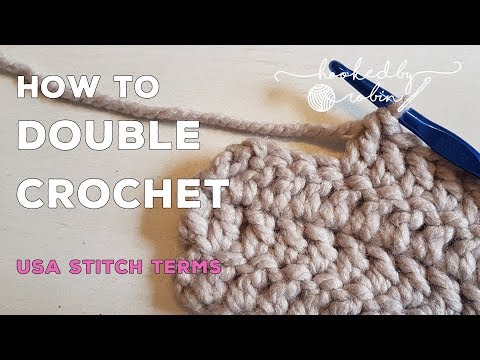 Double Crochet (dc) Stitch in Rows | Absolute Beginners Tutorial