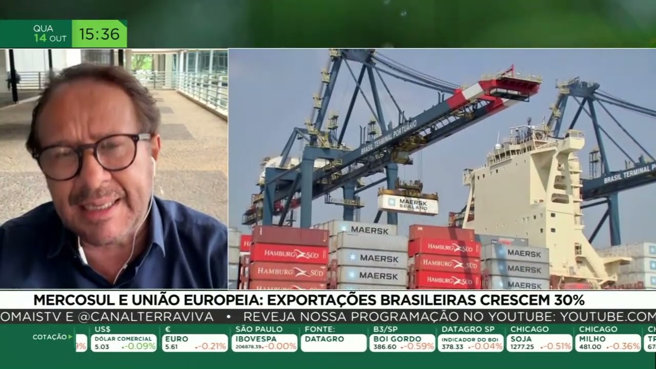 Mercosul e União Europeia: exportações brasileiras crescem 30%