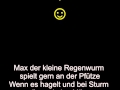 "Max der kleine Regenwurm" - Text und Musik ...