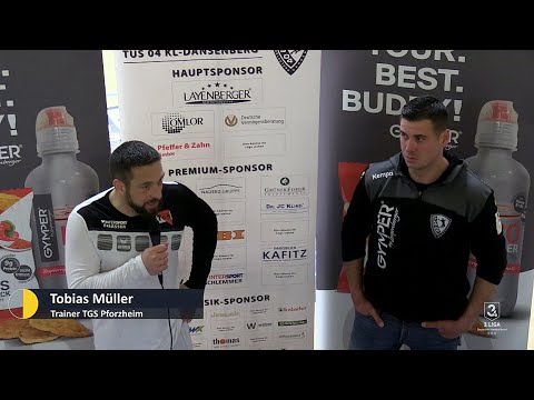 Trainerinterview & Highlights: TuS 04 KL-Dansenberg - TGS Pforzheim || 33:25 (12.03.2022)
