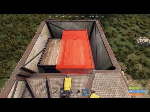 Rust building 4.0: Simple Spiral Staircase Unlootable Loot Room