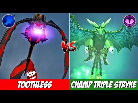 TOOTHLESS VS. CHAMPION TRIPLE STRYKE (Brawl Arena 7) | Dragons: Rise of Berk
