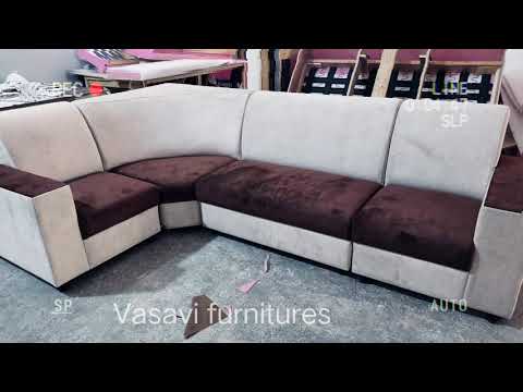 Vasavi l shaped corner sofa set, warranty: 5 years, seating ...