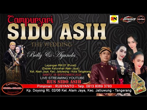 CAMPURSARI SIDO ASIH // RESEPSI PERNIKAHAN " BELLY & AYUNDA " /06 SEPTEMBER 2025 // ADINATA AUDIO