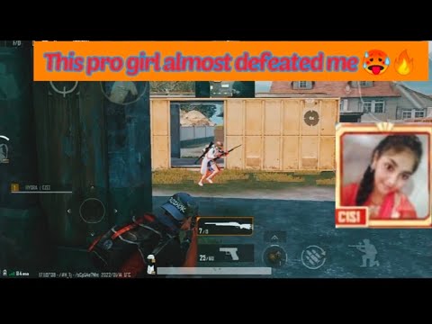 My crush almost defeated me 🥵🔥 丨Girl gamer challenged me 🔥丨BGMI