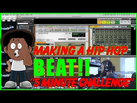 5 MINUTE HIP HOP BEAT MAKING CHALLENGE IN PROPELLERHEAD REASON 9.5