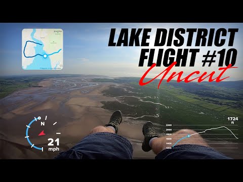 Paramotoring in the Lake District - Flight 10 Uncut with Telemetry